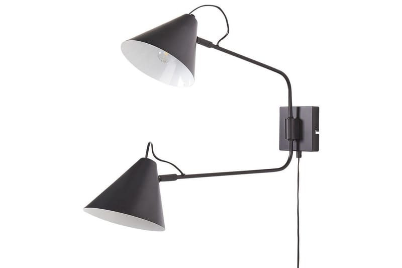 Helicon Vegglampe E27 - Svart - Belysning - Innendørsbelysning & Lamper - Soveromslampe - Sengelamper - Sengelampe vegg