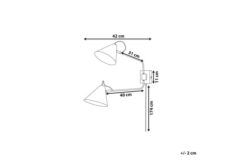 Helicon Vegglampe E27 - Svart - Belysning - Innendørsbelysning & Lamper - Soveromslampe - Sengelamper - Sengelampe vegg