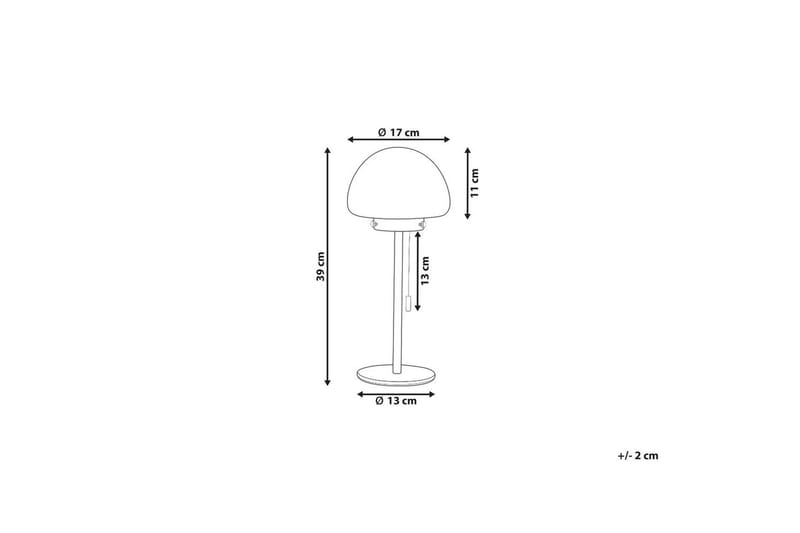 Icaria Bordlampe 39 cm E27 - Grønn/Hvit - Belysning - Innendørsbelysning & Lamper - Soveromslampe - Sengelamper - Nattbordslampe stående