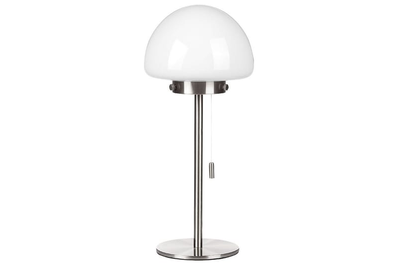 Icaria Bordlampe 39 cm E27 - Sølv/Hvit - Belysning - Innendørsbelysning & Lamper - Soveromslampe - Sengelamper - Nattbordslampe stående