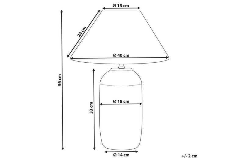 Lampeduse Bordlampe 56 cm E27 - Flerfarget - Belysning - Innendørsbelysning & Lamper - Soveromslampe - Sengelamper - Nattbordslampe stående