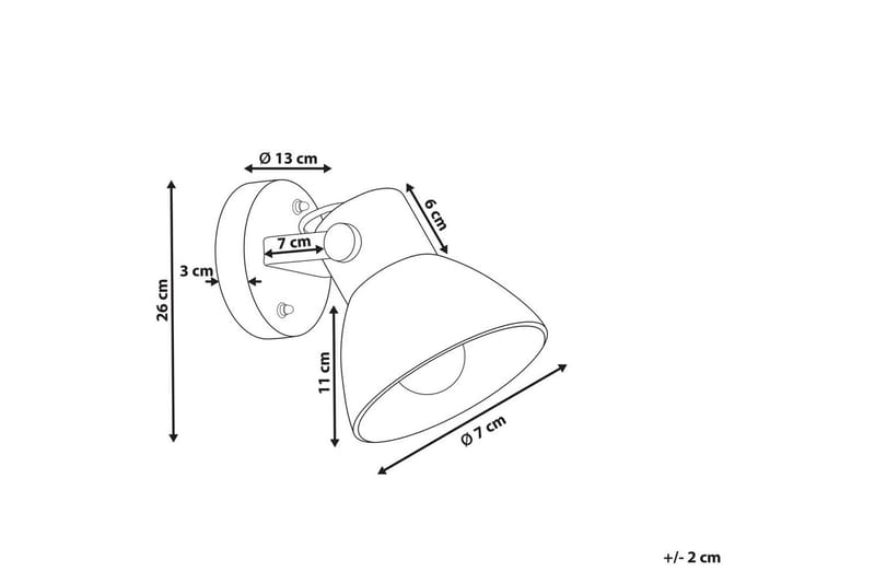 Locaria Vegglampe E27 E27 - Mørkt tre/Brun - Belysning - Innendørsbelysning & Lamper - Soveromslampe - Sengelamper - Sengelampe vegg