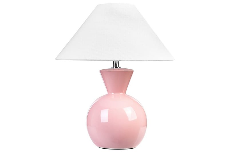 Luminoso Bordlampe 40 cm E27 - Rosa/Hvit - Belysning - Innendørsbelysning & Lamper - Soveromslampe - Sengelamper - Nattbordslampe stående