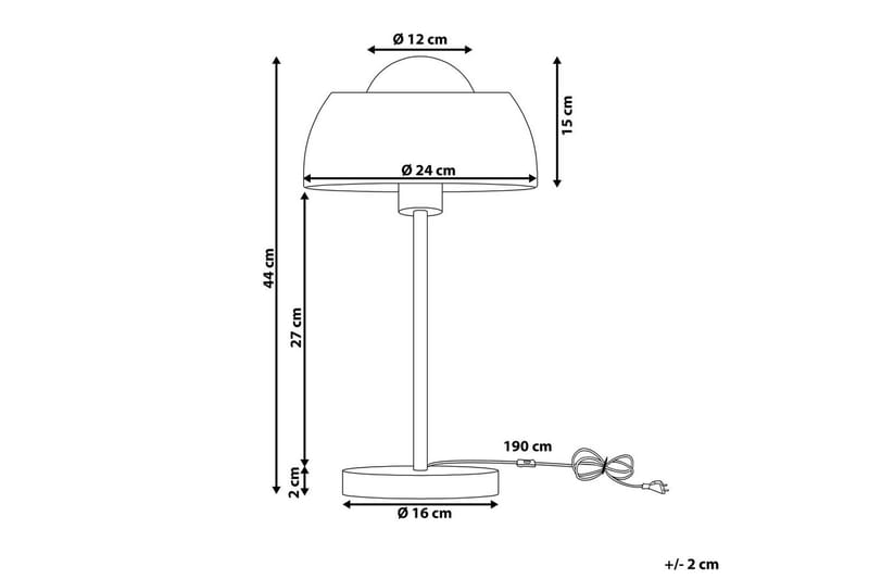 Magica Bordlampe 44 cm E27 - Hvit - Belysning - Innendørsbelysning & Lamper - Soveromslampe - Sengelamper - Nattbordslampe stående