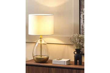 Mariab Bordlampe 63 cm E27 - Hvit - Belysning - Innendørsbelysning & Lamper - Soveromslampe - Sengelamper - Nattbordslampe stående