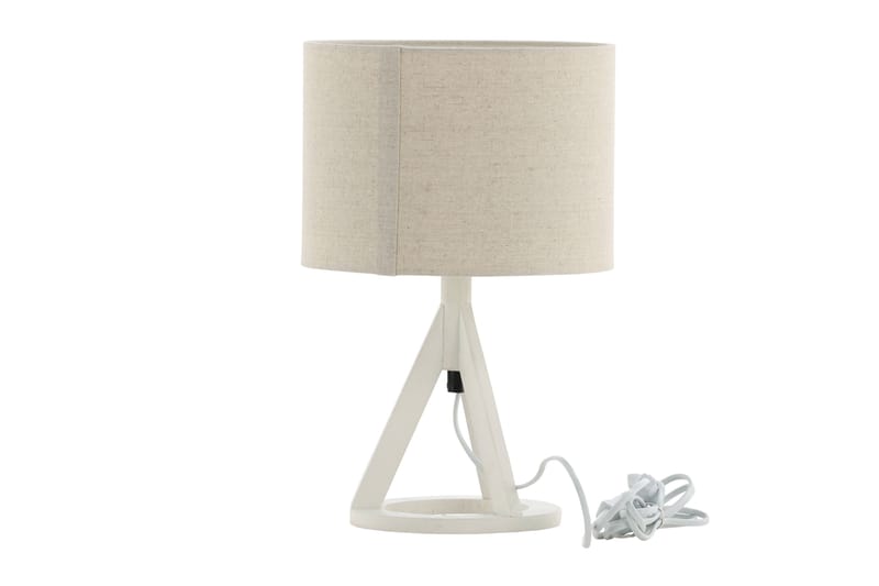 Kona Bordlampe - Hvit/Beige - Belysning - Innendørsbelysning & Lamper - Soveromslampe - Sengelamper - Nattbordslampe stående