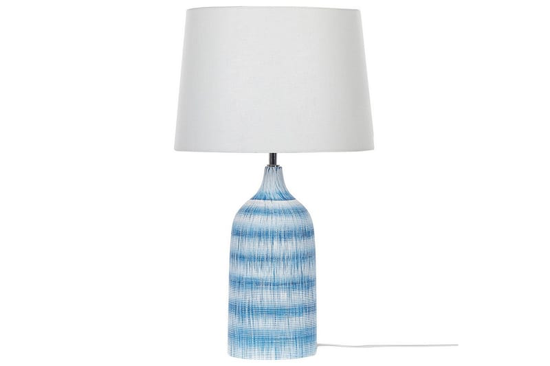 Palmarola Bordlampe 66 cm E27 - Blå/Hvit - Belysning - Innendørsbelysning & Lamper - Soveromslampe - Sengelamper - Nattbordslampe stående