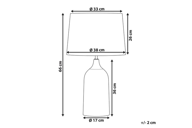 Palmarola Bordlampe 66 cm E27 - Off white - Belysning - Innendørsbelysning & Lamper - Soveromslampe - Sengelamper - Nattbordslampe stående