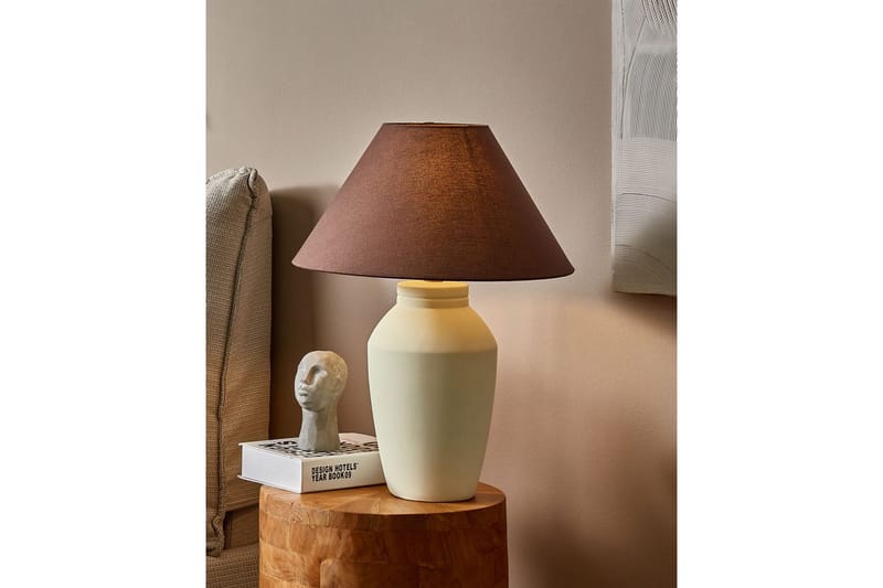 Rodbrera Bordlampe 52 cm E27 - Lys beige/Brun - Belysning - Innendørsbelysning & Lamper - Soveromslampe - Sengelamper - Nattbordslampe stående