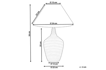 Sandreis Bordlampe 56 cm E27 - Kremhvit - Belysning - Innendørsbelysning & Lamper - Soveromslampe - Sengelamper - Nattbordslampe stående