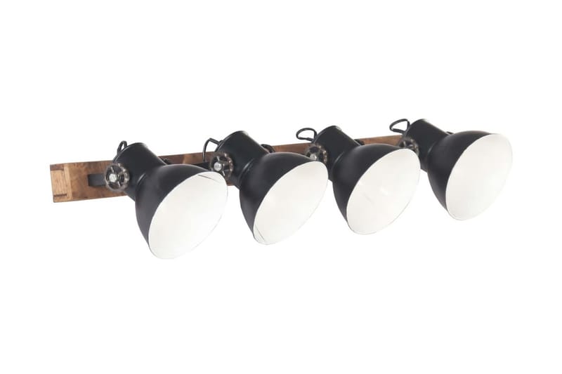 Industriell vegglampe matt svart 90x25 cm E27 - Svart - Belysning - Innendørsbelysning & Lamper - Soveromslampe - Sengelamper - Sengelampe vegg