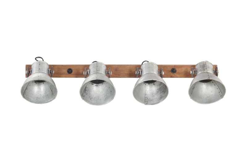 Industriell vegglampe sølv 90x25 cm E27 - Silver - Belysning - Innendørsbelysning & Lamper - Soveromslampe - Sengelamper - Sengelampe vegg