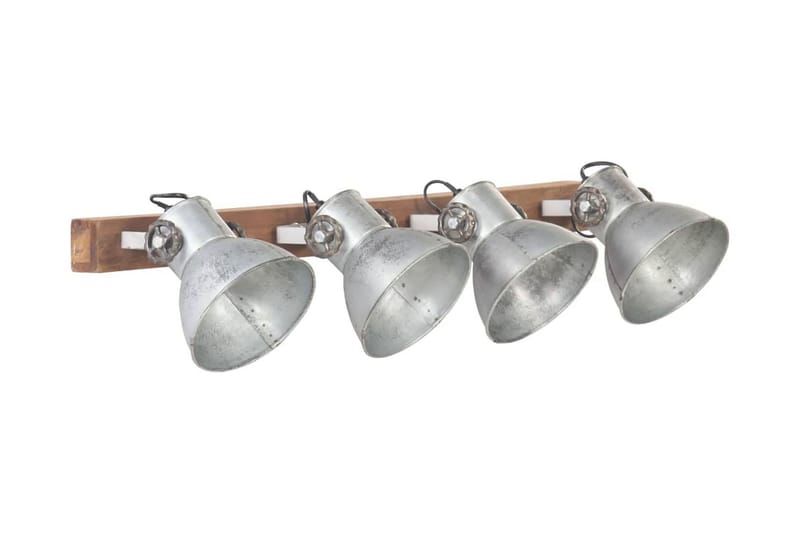 Industriell vegglampe sølv 90x25 cm E27 - Silver - Belysning - Innendørsbelysning & Lamper - Soveromslampe - Sengelamper - Sengelampe vegg