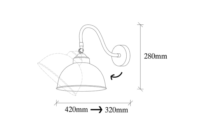 Vegglampe Saglam Svart - Belysning - Innendørsbelysning & Lamper - Soveromslampe - Sengelamper - Sengelampe vegg