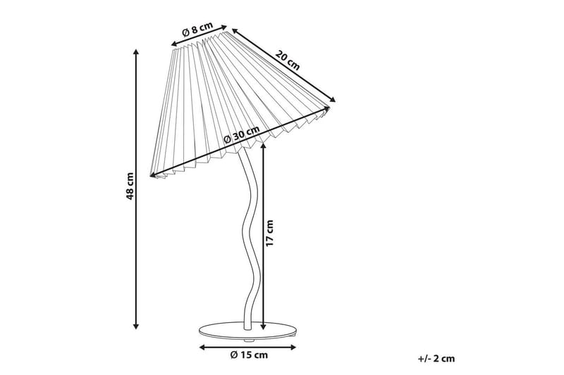 Skiros Bordlampe 48 cm E27 - Fuchsia/Hvit - Belysning - Innendørsbelysning & Lamper - Soveromslampe - Sengelamper - Nattbordslampe stående