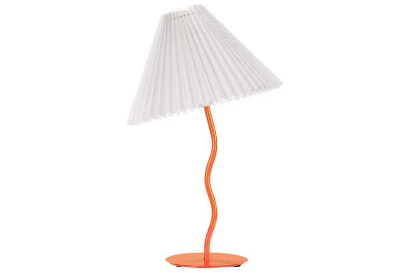 Skiros Bordlampe 48 cm E27 - Oransje/Hvit - Belysning - Innendørsbelysning & Lamper - Soveromslampe - Sengelamper - Nattbordslampe stående