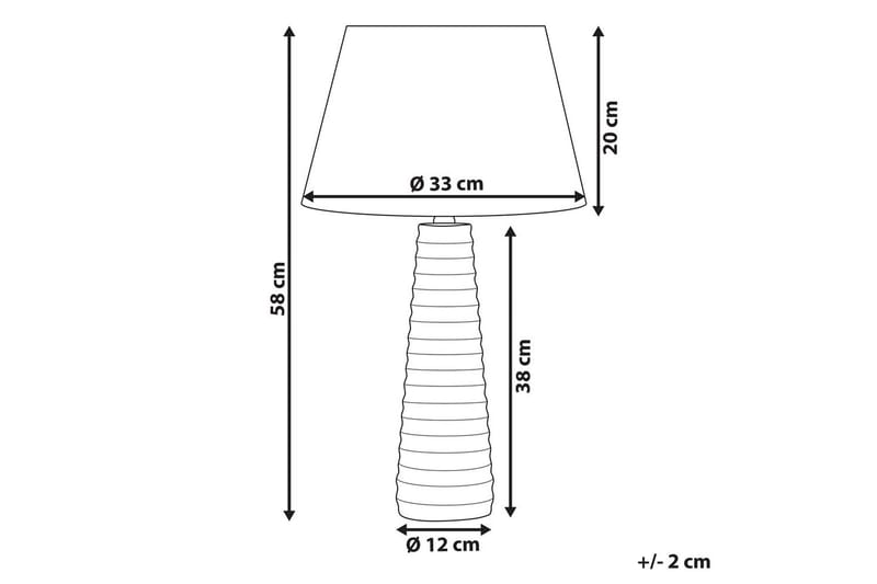 Sogni Bordlampe 58 cm E27 - Grå/Svart - Belysning - Innendørsbelysning & Lamper - Soveromslampe - Sengelamper - Nattbordslampe stående