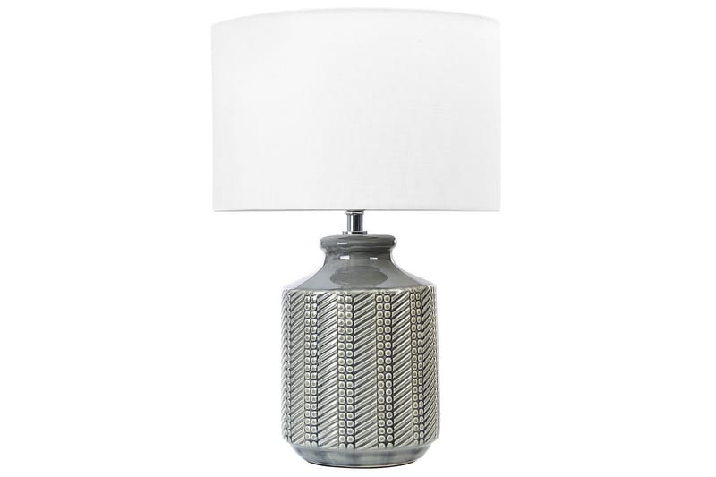 Soya Bordlampe 43 cm E27 - Grå/Hvit - Belysning - Innendørsbelysning & Lamper - Soveromslampe - Sengelamper - Nattbordslampe stående