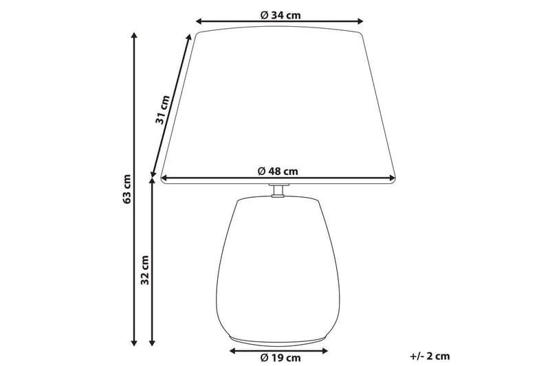 Spargi Bordlampe 63 cm E27 - Flerfarget - Belysning - Innendørsbelysning & Lamper - Soveromslampe - Sengelamper - Nattbordslampe stående