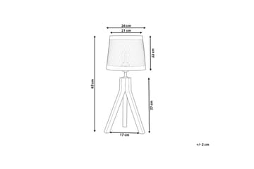 Syrbek Bordlampe 63 cm E27 - Mørkt tre/Messing - Belysning - Innendørsbelysning & Lamper - Soveromslampe - Sengelamper - Nattbordslampe stående