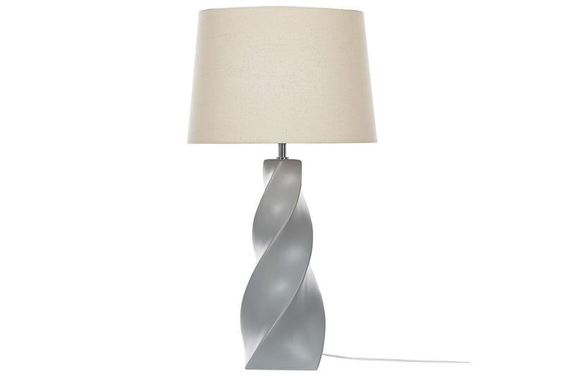 Tavra Bordlampe 71 cm E27 - Grå/Beige - Belysning - Innendørsbelysning & Lamper - Soveromslampe - Sengelamper - Nattbordslampe stående