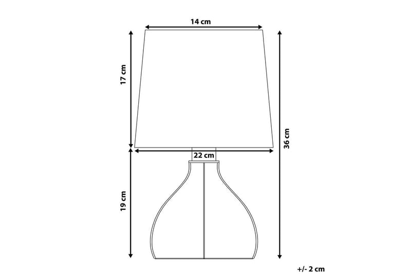 Thasall Bordlampe 36 cm E14 - Natur/Hvit - Belysning - Innendørsbelysning & Lamper - Soveromslampe - Sengelamper - Nattbordslampe stående