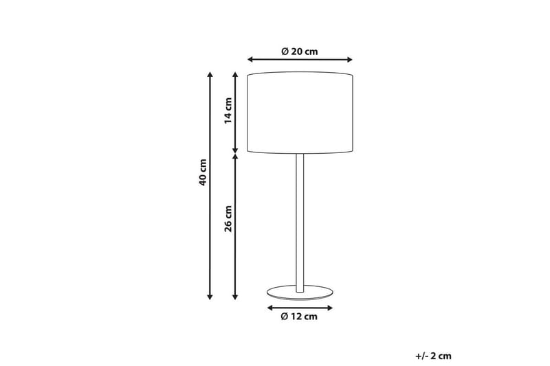 Vinkea Bordlampe 40 cm E27 - Svart/Beige - Belysning - Innendørsbelysning & Lamper - Soveromslampe - Sengelamper - Nattbordslampe stående