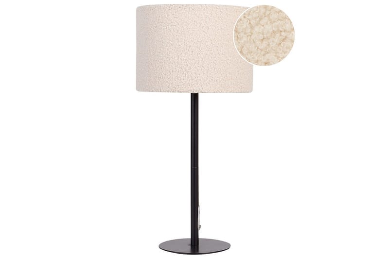 Vinkea Bordlampe 40 cm E27 - Svart/Beige - Belysning - Innendørsbelysning & Lamper - Soveromslampe - Sengelamper - Nattbordslampe stående