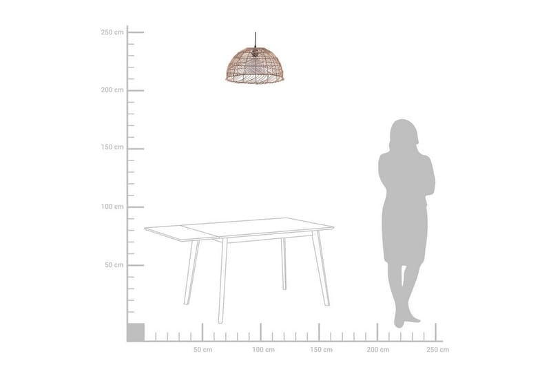 Taklampe Selenge 40 cm - Brun - Belysning - Innendørsbelysning & Lamper - Soveromslampe - Taklampe soverom