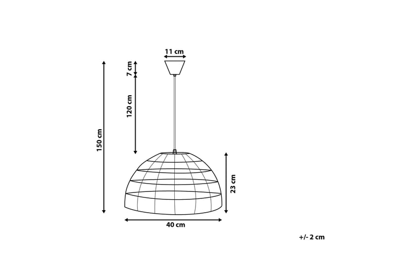 Taklampe Selenge 40 cm - Brun - Belysning - Innendørsbelysning & Lamper - Soveromslampe - Taklampe soverom