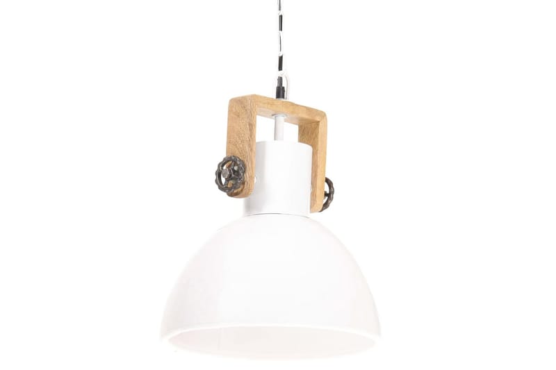 Industriell hengelampe 25 W hvit rund 30 cm E27 - Hvit - Belysning - Innendørsbelysning & Lamper - Taklampe - Kjøkkenlampe & taklampe kjøkken