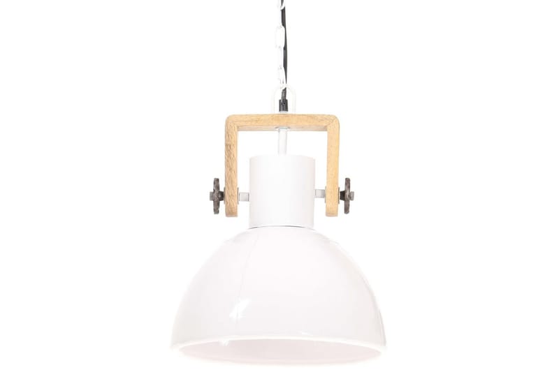 Industriell hengelampe 25 W hvit rund 30 cm E27 - Hvit - Belysning - Innendørsbelysning & Lamper - Taklampe - Kjøkkenlampe & taklampe kjøkken