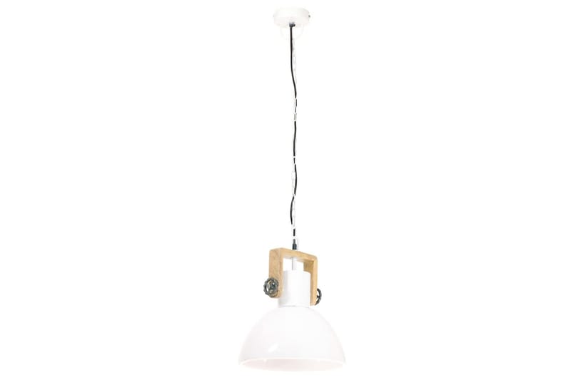 Industriell hengelampe 25 W hvit rund 30 cm E27 - Hvit - Belysning - Innendørsbelysning & Lamper - Taklampe - Kjøkkenlampe & taklampe kjøkken