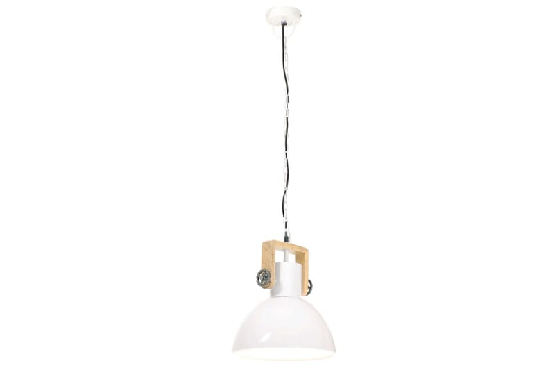 Industriell hengelampe 25 W hvit rund 30 cm E27 - Hvit - Belysning - Innendørsbelysning & Lamper - Taklampe - Kjøkkenlampe & taklampe kjøkken