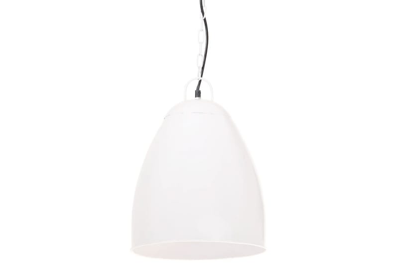 Industriell hengelampe 25 W hvit rund 32 cm E27 - Hvit - Belysning - Innendørsbelysning & Lamper - Taklampe - Kjøkkenlampe & taklampe kjøkken