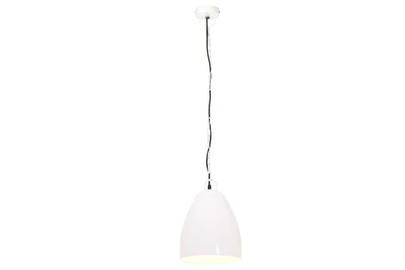 Industriell hengelampe 25 W hvit rund 32 cm E27 - Hvit - Belysning - Innendørsbelysning & Lamper - Taklampe - Kjøkkenlampe & taklampe kjøkken