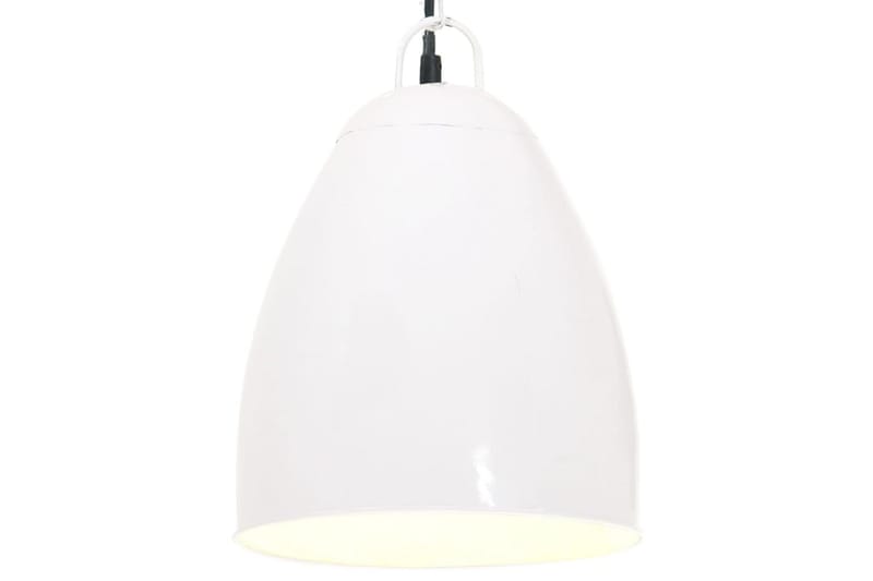 Industriell hengelampe 25 W hvit rund 32 cm E27 - Hvit - Belysning - Innendørsbelysning & Lamper - Taklampe - Kjøkkenlampe & taklampe kjøkken