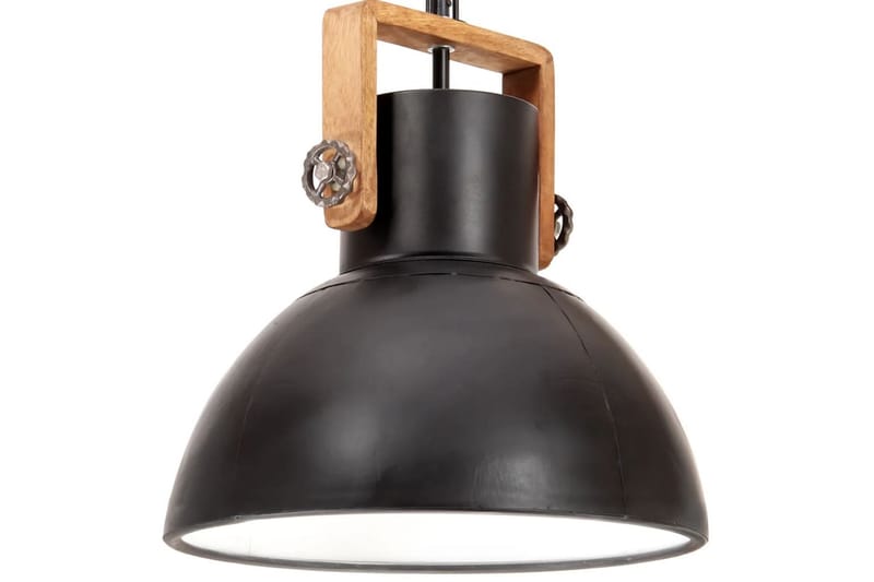 Industriell hengelampe 25 W matt svart rund 40 cm E27 - Svart - Belysning - Innendørsbelysning & Lamper - Taklampe - Kjøkkenlampe & taklampe kjøkken