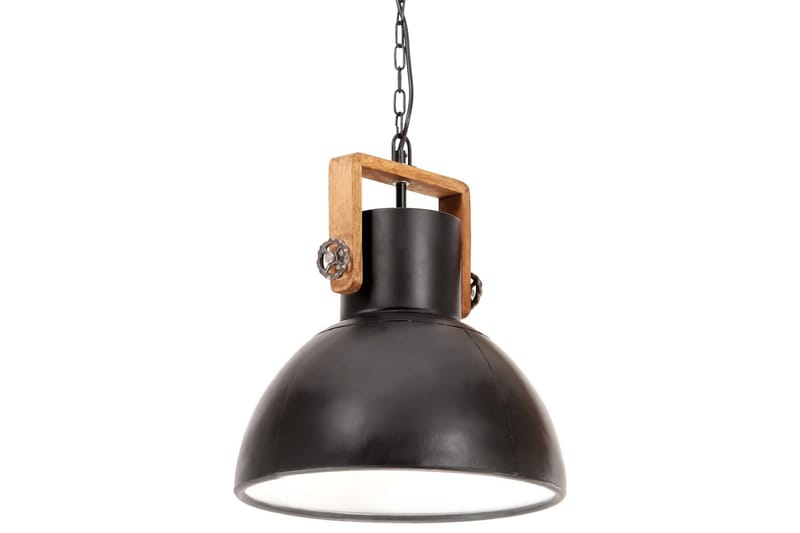 Industriell hengelampe 25 W matt svart rund 40 cm E27 - Svart - Belysning - Innendørsbelysning & Lamper - Taklampe - Kjøkkenlampe & taklampe kjøkken