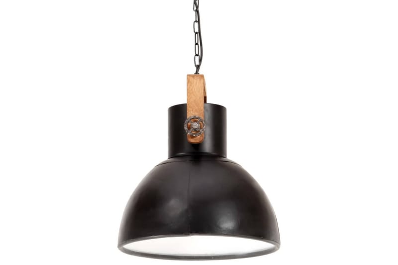 Industriell hengelampe 25 W matt svart rund 40 cm E27 - Svart - Belysning - Innendørsbelysning & Lamper - Taklampe - Kjøkkenlampe & taklampe kjøkken