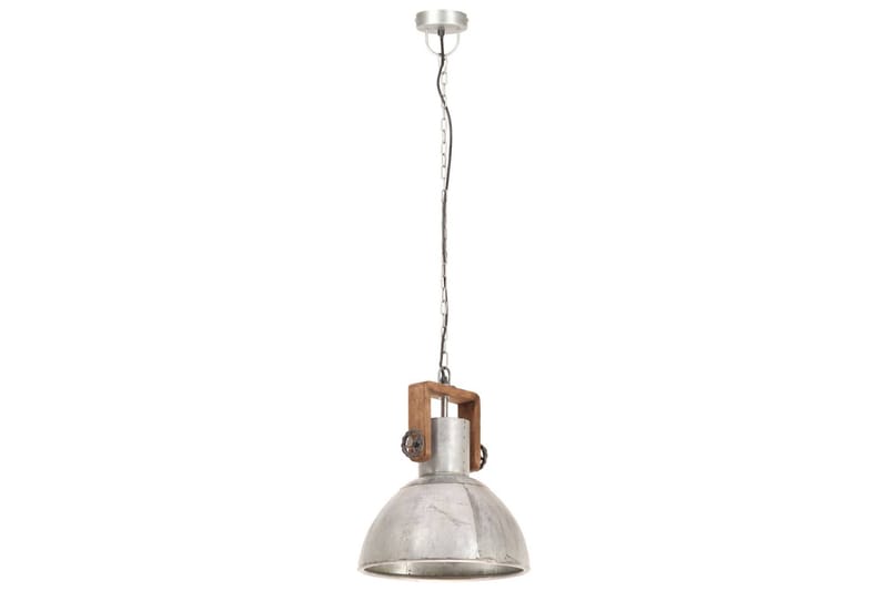 Industriell hengelampe 25 W sølv rund 30 cm E27 - Silver - Belysning - Innendørsbelysning & Lamper - Taklampe - Kjøkkenlampe & taklampe kjøkken