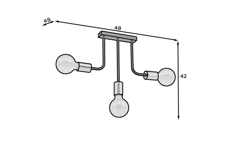 Krystallkrone Indigeo 42 cm - Svart - Belysning - Innendørsbelysning & Lamper - Taklampe - Krystallkrone & takkrone