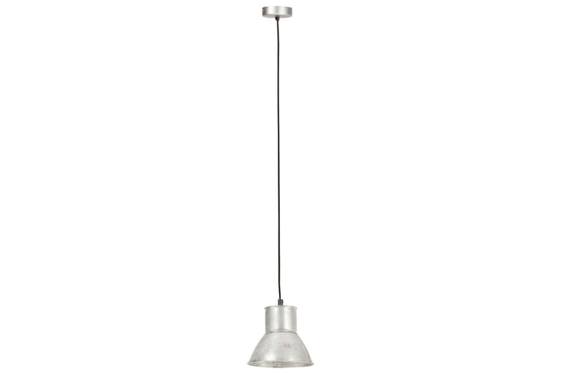 Hengelampe 25 W sølv rund 17 cm E27 - Silver - Belysning - Innendørsbelysning & Lamper - Taklampe - Pendellamper & Hengelamper