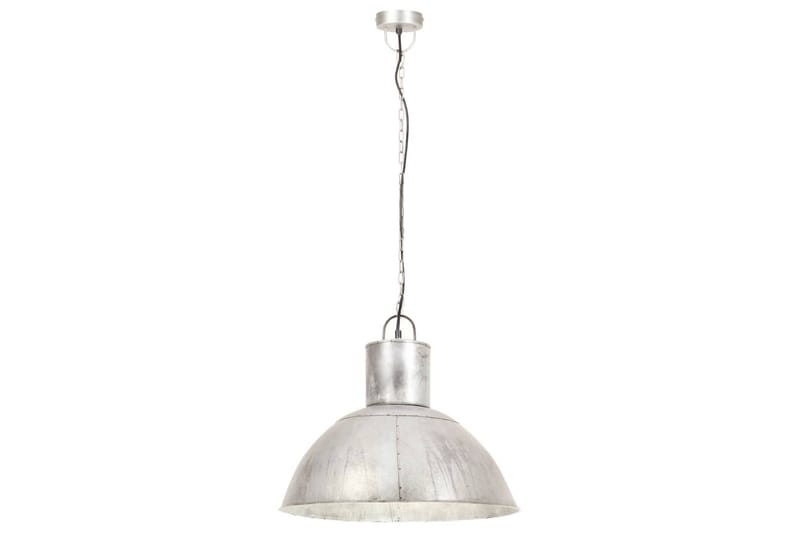 Hengelampe 25 W sølv rund 48 cm E27 - Silver - Belysning - Innendørsbelysning & Lamper - Taklampe - Pendellamper & Hengelamper