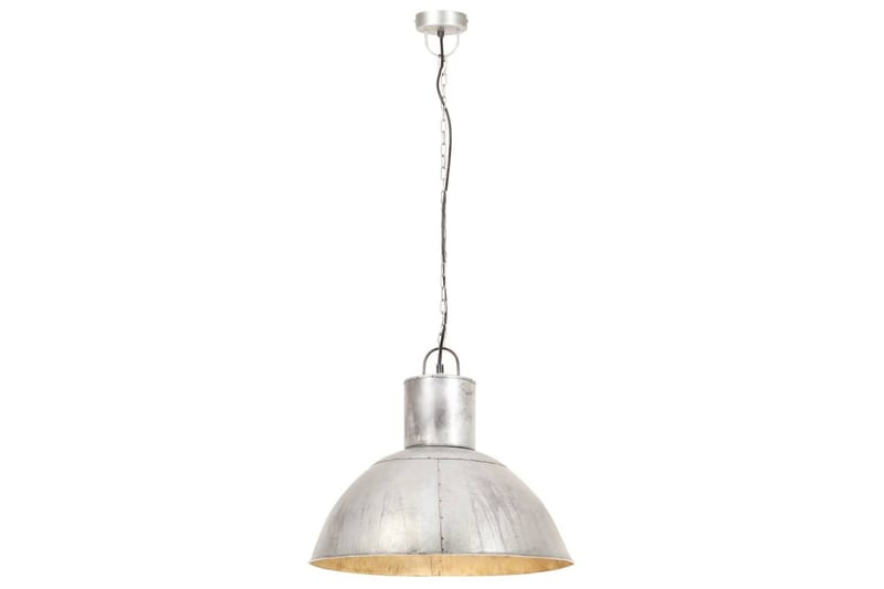 Hengelampe 25 W sølv rund 48 cm E27 - Silver - Belysning - Innendørsbelysning & Lamper - Taklampe - Pendellamper & Hengelamper