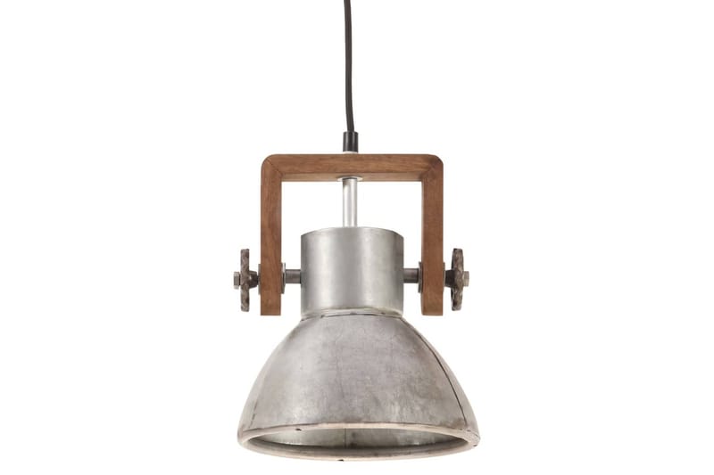 Industriell hengelampe 25 W sølv rund 19 cm E27 - Silver - Belysning - Innendørsbelysning & Lamper - Taklampe - Pendellamper & Hengelamper