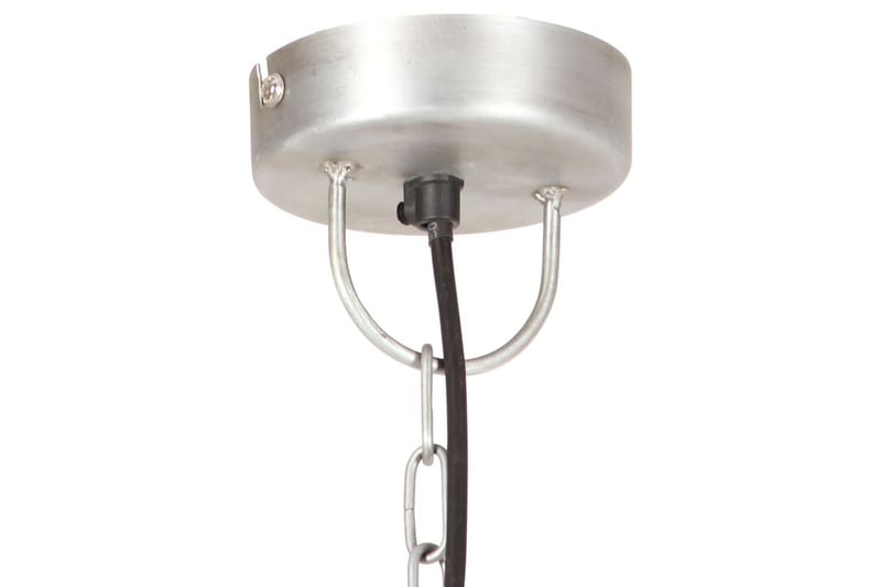 Industriell hengelampe 25 W sølv rund 32 cm E27 - Silver - Belysning - Innendørsbelysning & Lamper - Taklampe - Pendellamper & Hengelamper