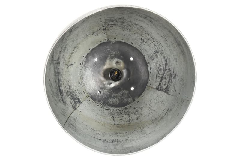 Industriell hengelampe 25 W sølv rund 32 cm E27 - Silver - Belysning - Innendørsbelysning & Lamper - Taklampe - Pendellamper & Hengelamper