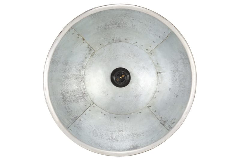 Industriell hengelampe 25 W sølv rund 40 cm E27 - Silver - Belysning - Innendørsbelysning & Lamper - Taklampe - Pendellamper & Hengelamper