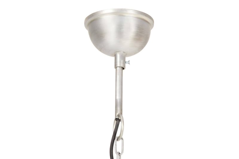 Industriell hengelampe 25 W sølv rund 40 cm E27 - Silver - Belysning - Innendørsbelysning & Lamper - Taklampe - Pendellamper & Hengelamper